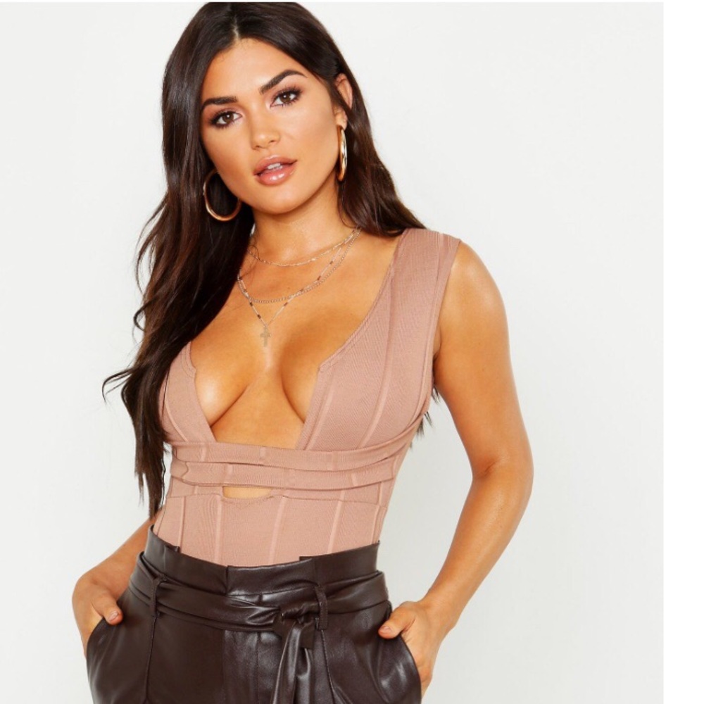 Bandage Mocha Body Suit